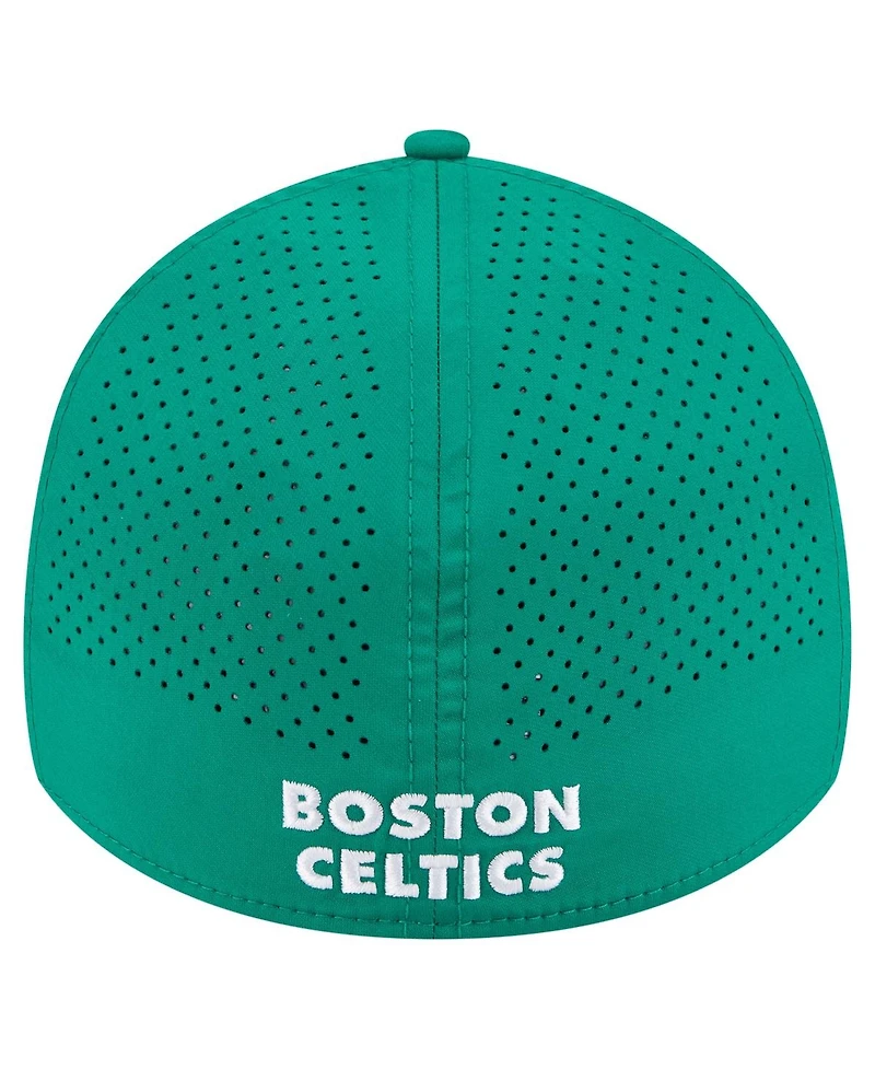 New Era Men's Kelly Green Boston Celtics Featherweight Poly Rope Flex 39Thirty Hat