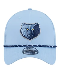 New Era Men's Light Blue Memphis Grizzlies Featherweight Poly Rope Flex 39Thirty Hat