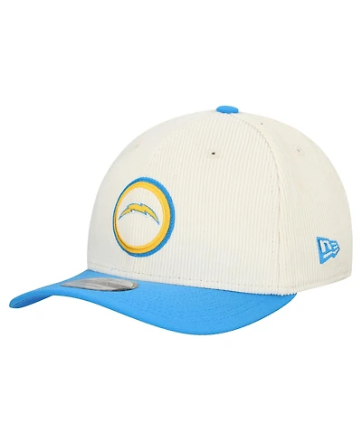 New Era Men's Stone Los Angeles Chargers Loyal Corduroy 9SEVENTY Adjustable Hat