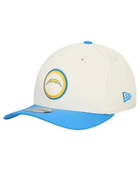 New Era Men's Stone Los Angeles Chargers Loyal Corduroy 9SEVENTY Adjustable Hat