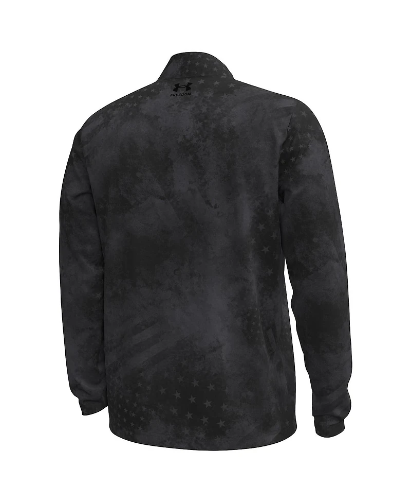 Under Armour Men's Black South Carolina Gamecocks Freedom Collection ArmorFuse Half-Zip Sweatshirt