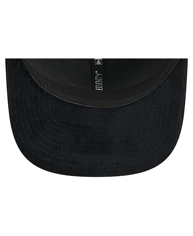 New Era Men's Black Houston Rockets Quilted 9SEVENTY Trucker Adjustable Hat