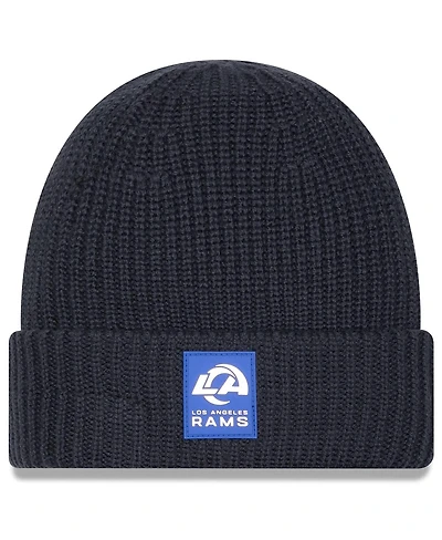 New Era Men's Charcoal Los Angeles Rams 2025 Sideline Cold Weather Cuffed Knit Hat