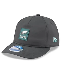 New Era Men's Charcoal Philadelphia Eagles 2025 Sideline Cold Weather Retro Crown 59FIFTY Fitted Hat