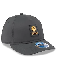 New Era Men's Charcoal Pittsburgh Steelers 2025 Sideline Cold Weather Retro Crown 59FIFTY Fitted Hat