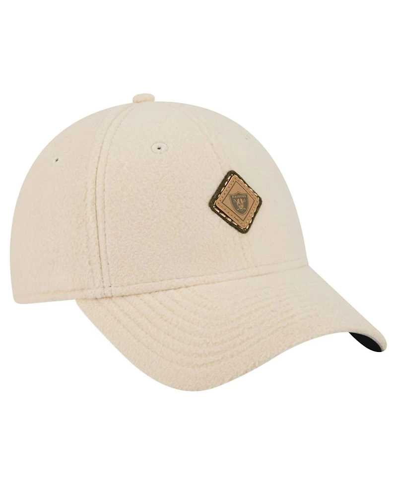 New Era Women's Cream Las Vegas Raiders Comfy 9FORTY Adjustable Hat