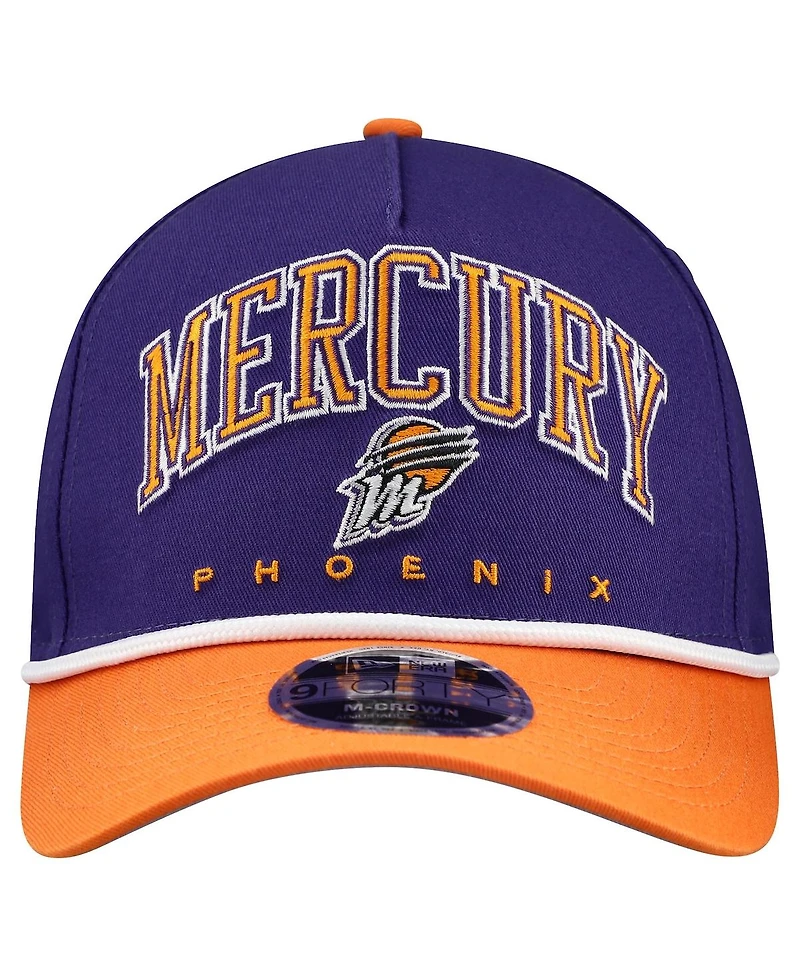 New Era Men's Purple Phoenix Mercury Bold Arch Coolera 9FORTY A-Frame M-Crown Adjustable Hat
