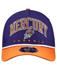 New Era Men's Purple Phoenix Mercury Bold Arch Coolera 9FORTY A-Frame M-Crown Adjustable Hat