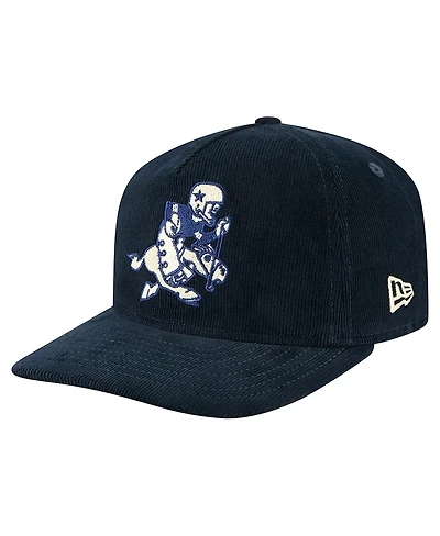 New Era Men's Navy Dallas Cowboys Retro Joe Nostalgic Corduroy Golfer Adjustable Hat