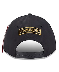 New Era x Alpha Men's Industries Black Washington Commanders A-Frame 9FORTY Adjustable Hat