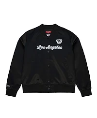 Mitchell & Ness Women's Black Las Vegas Raiders Full-Snap Satin Jacket
