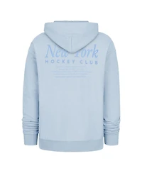 '47 Brand Men's Light Blue New York Rangers Foundation Pullover Hoodie
