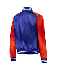 Mitchell & Ness Women's Royal Denver Broncos Team 2.0 Satin Raglan Full-Snap Jacket