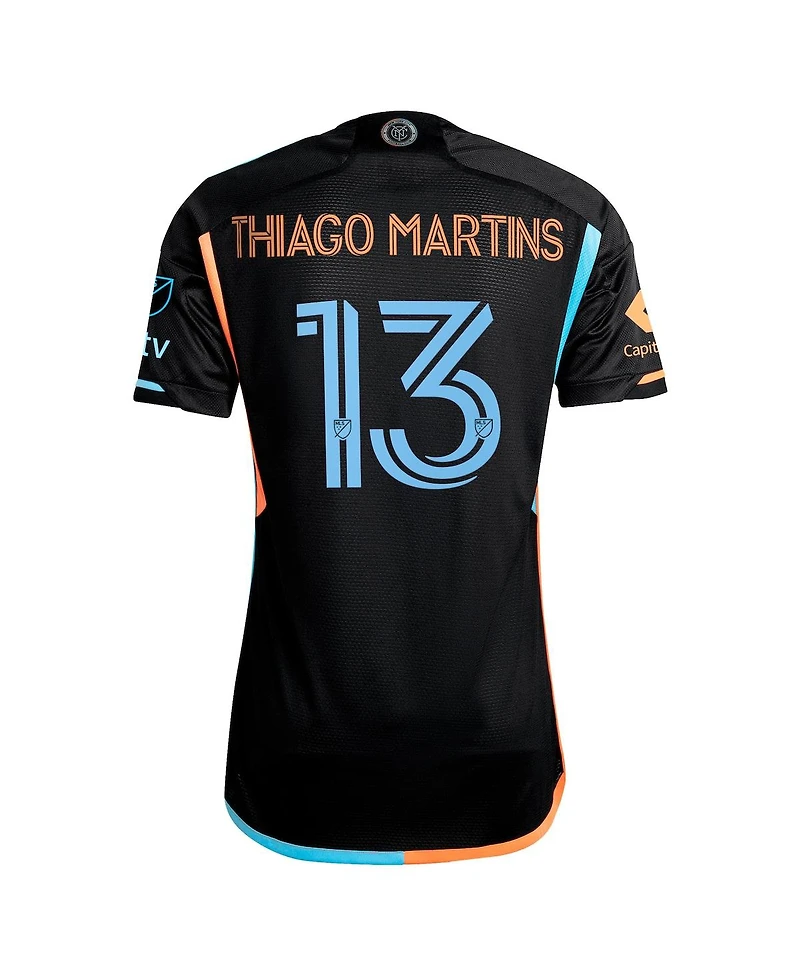 Adidas Men's Thiago Martins Black New York City Fc 2024 24/7 Kit Authentic Player Jersey