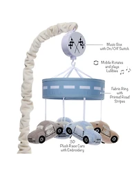 Lambs & Ivy Little Racer Musical Car/Transportation Baby Crib Mobile Soother Toy