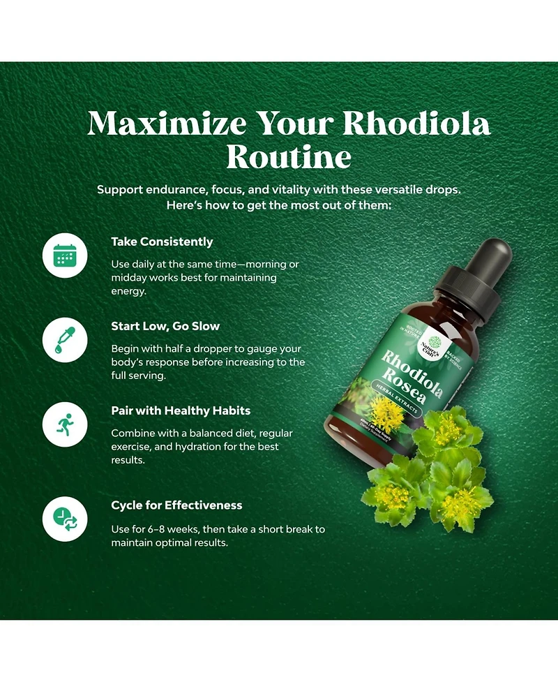 Rhodiola Tincture, Brown, 60ml