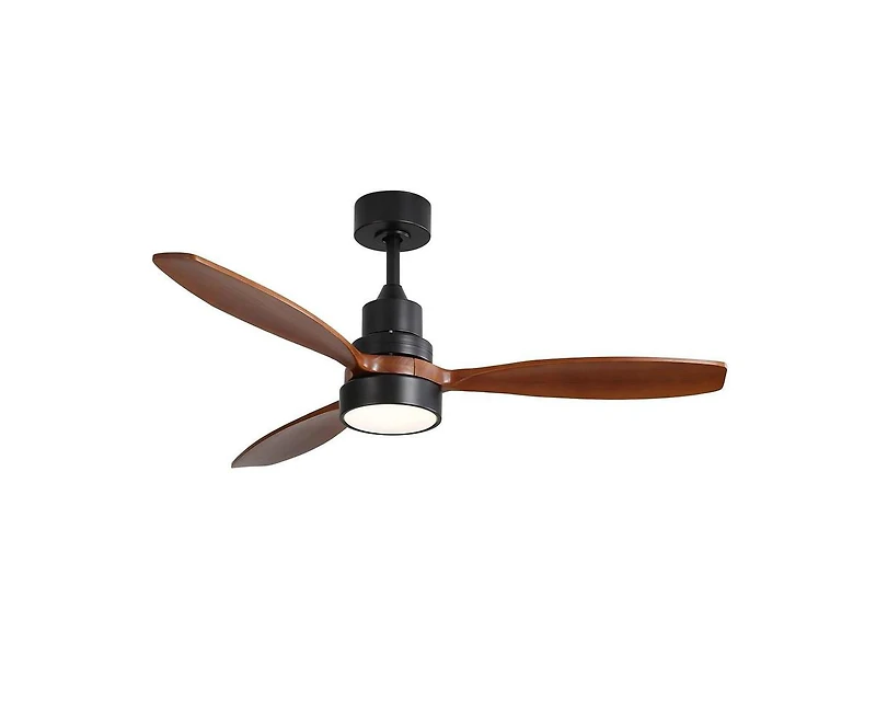 52-inch Simple and Grand Style 3-Blade Ceiling Fan with Remote Control and Light Source