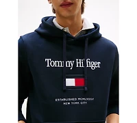 Tommy Hilfiger Men's Embroidered Flag Hoodie