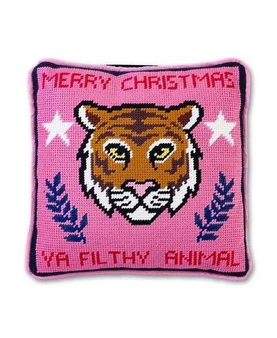 Furbish Needlepoint Pillow – Holiday Collection