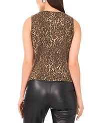 Vince Camuto Women's Leopard Print Sleeveless Tank Top
