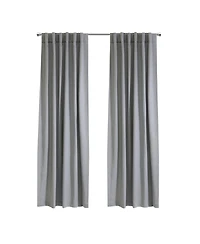 Habitat Mulberry Light Filtering Functional Dual Header Curtain Panel for Windows 54" x 84" Grey