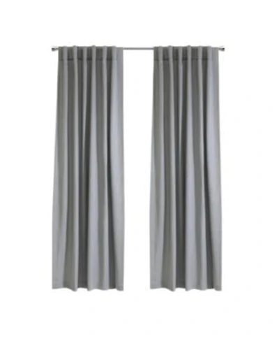 Habitat Mulberry Light Filtering Functional Dual Header Curtain Panel For Windows 54 X22 X 84 X22 Grey