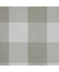 Habitat 100% Polyester Bradley Light Filtering Plaid Woven Grommet Curtain Panel 52" x 84" in Taupe