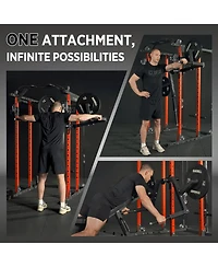 Mikolo Lateral Raise Machine for Squat Rack - Deltoid Trainer with 1" Hole Compatibility