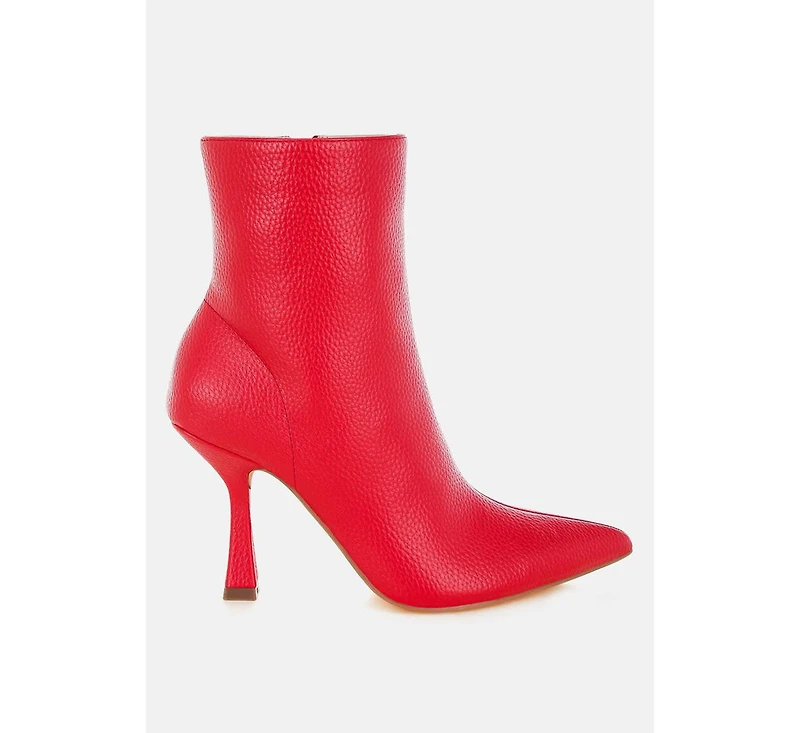 London Rag Farnak Pleather Spool Heel Boots Women
