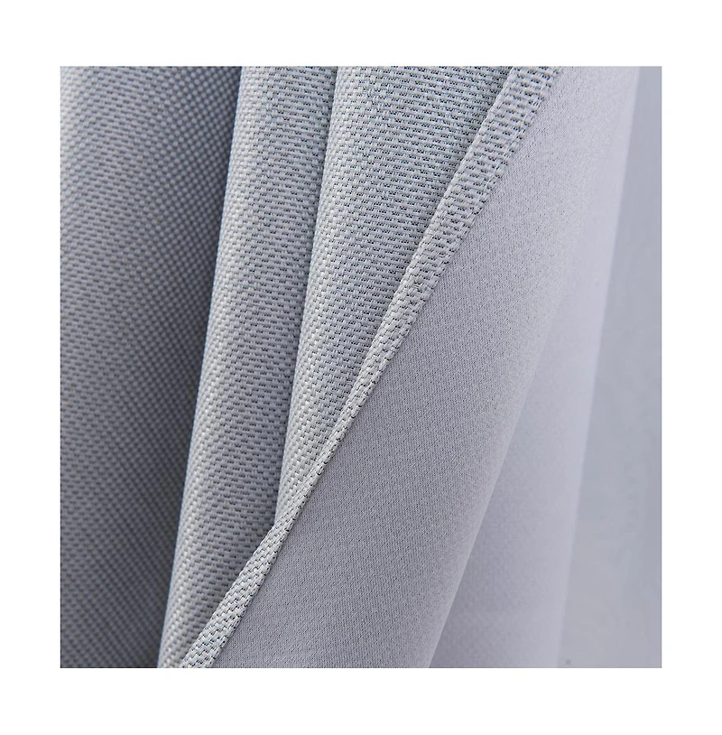 Oliva Gray Lucas Jacquard Blackout Grommet Panel