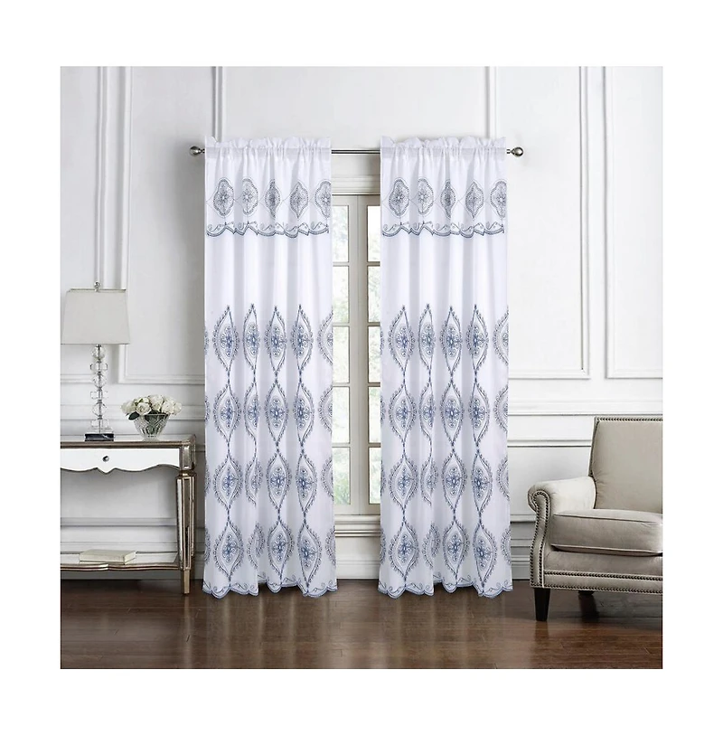 Oliva Gray Arcadia Embroidered Panel