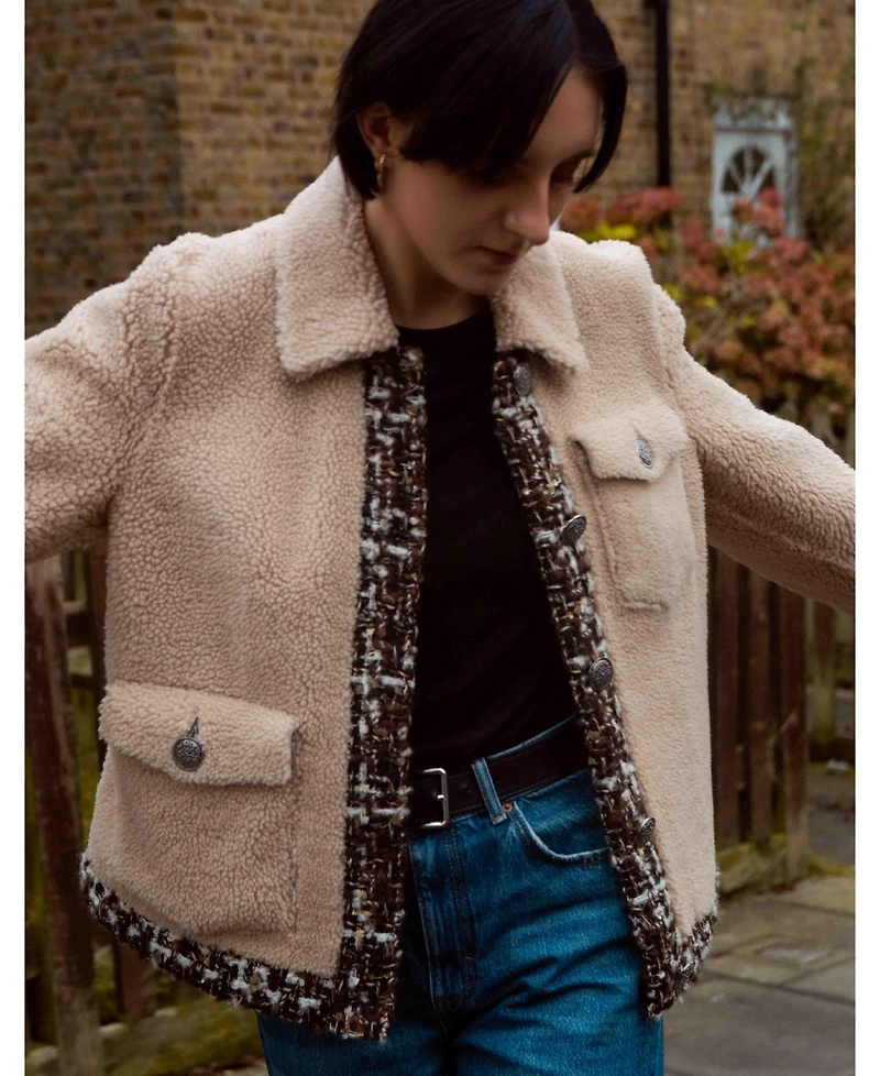 Labeca London Women's Teddy Shearling Jacket