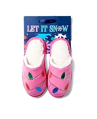 Dearfoams Cozyfoams Women's Holiday Novelty Scuff Slipper with Gift Bag