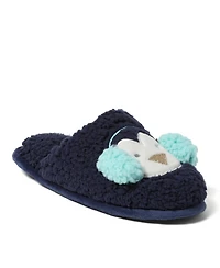 Dearfoams Cozyfoams Women's Holiday Novelty Scuff Slipper with Gift Bag