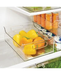 iDesign Plastic Stackable Pantry Bin with Handles, Clear, Made in Usa