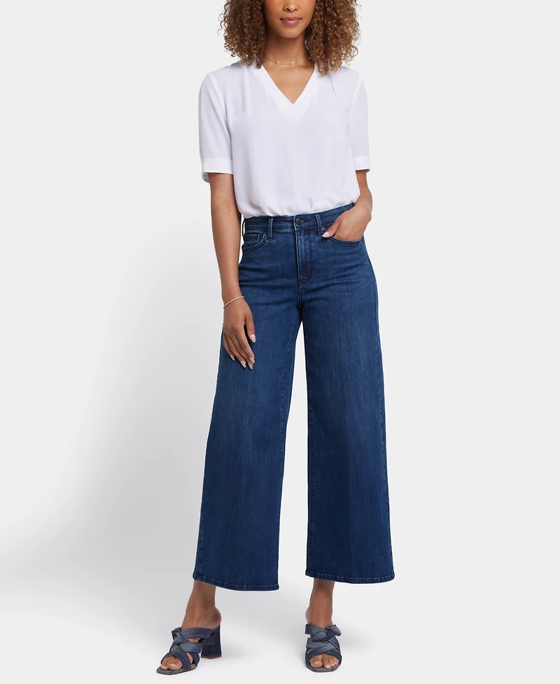 Nydj Women's Brodi Wide Leg Ankle Jeans
