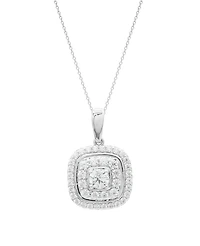 Wrapped in Love Diamond Pendant Necklace (1 ct. t.w.) in 14k White Gold, 18" + 2" extender, Exclusively at Macy's