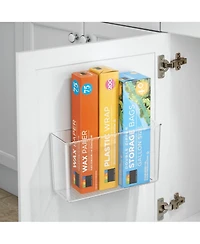 iDesign Adhesive Organizer Bin for Kitchen - Set of 4 - Clear