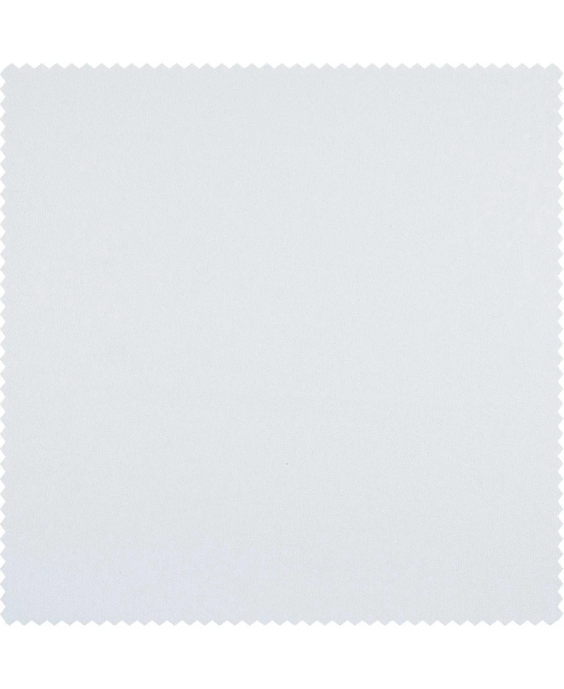 Half Price Drapes White Thermal Cross Linen Weave Blackout Curtain