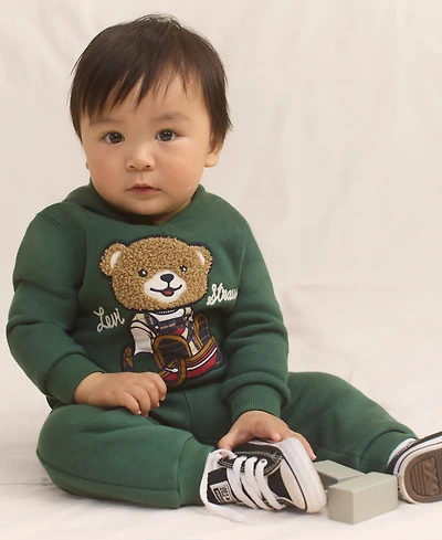 Levi's Baby Boys 2-Piece Bear Applique Hoodie and Joggers Set