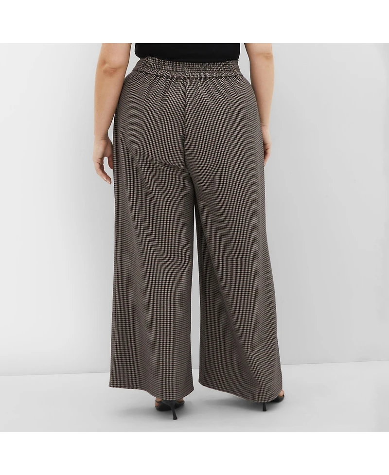 City Chic Women's Tiana Plaid Pant