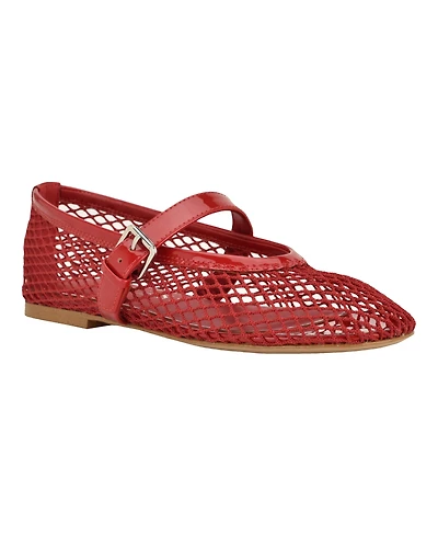 Guess Women's Paxey Mesh Mary Jane Flats