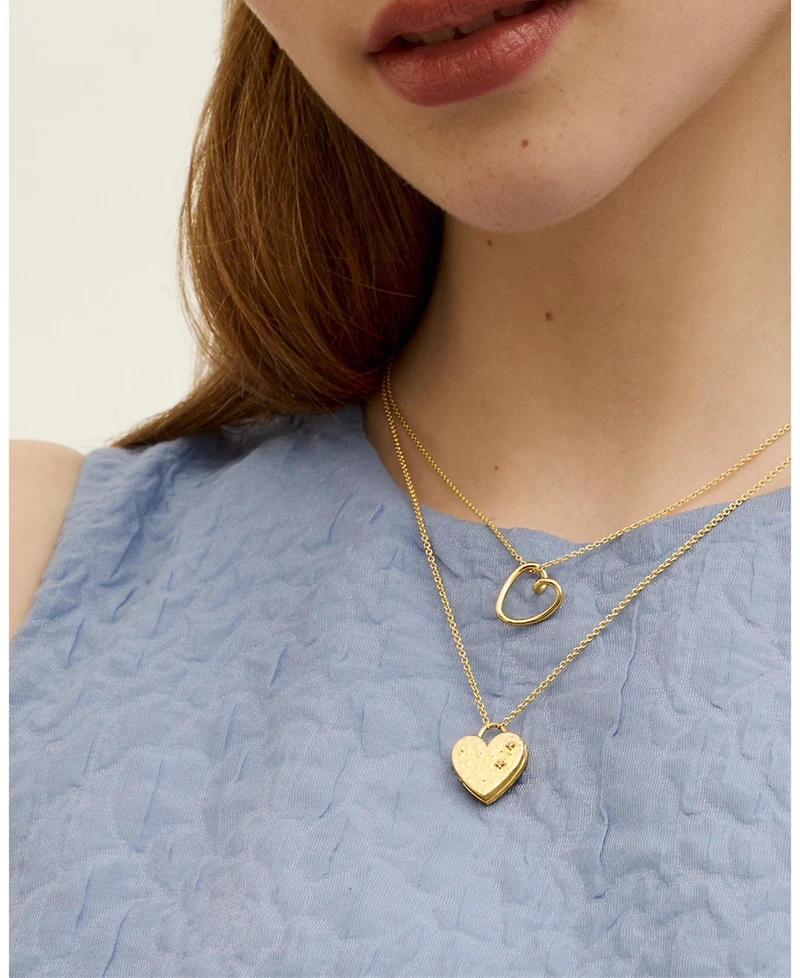 Ottoman Hands Locket Heart Necklace