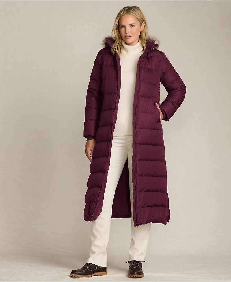 Lands' End Plus Max 600 Down Long Maxi Coat
