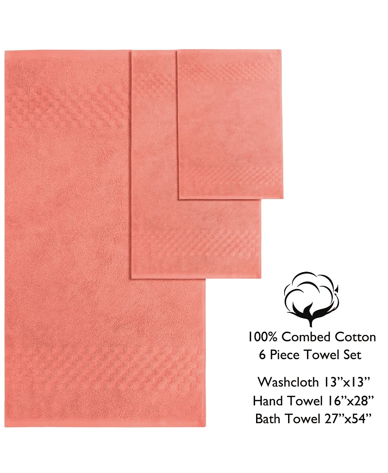 Feather & Stitch, Ny Luna 6-Pc. Bath Towel Set