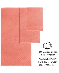 Feather & Stitch, Ny Luna 6-Pc. Bath Towel Set