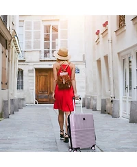 World Traveler Dejuno Tonal 20-Inch Carry-On Polycarbonate Luggage
