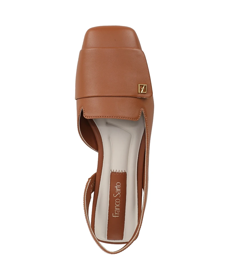 Franco Sarto Teagan Square Toe Slingback Flats