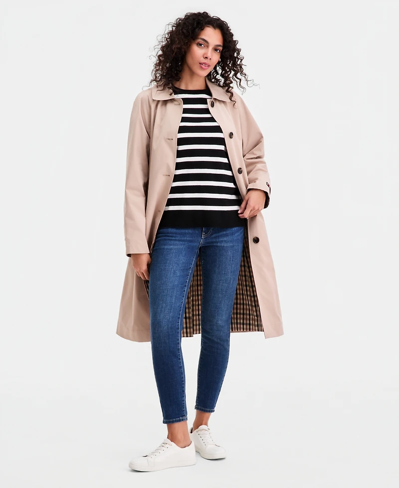 Tommy Hilfiger Women's Single-Breasted Raincoat