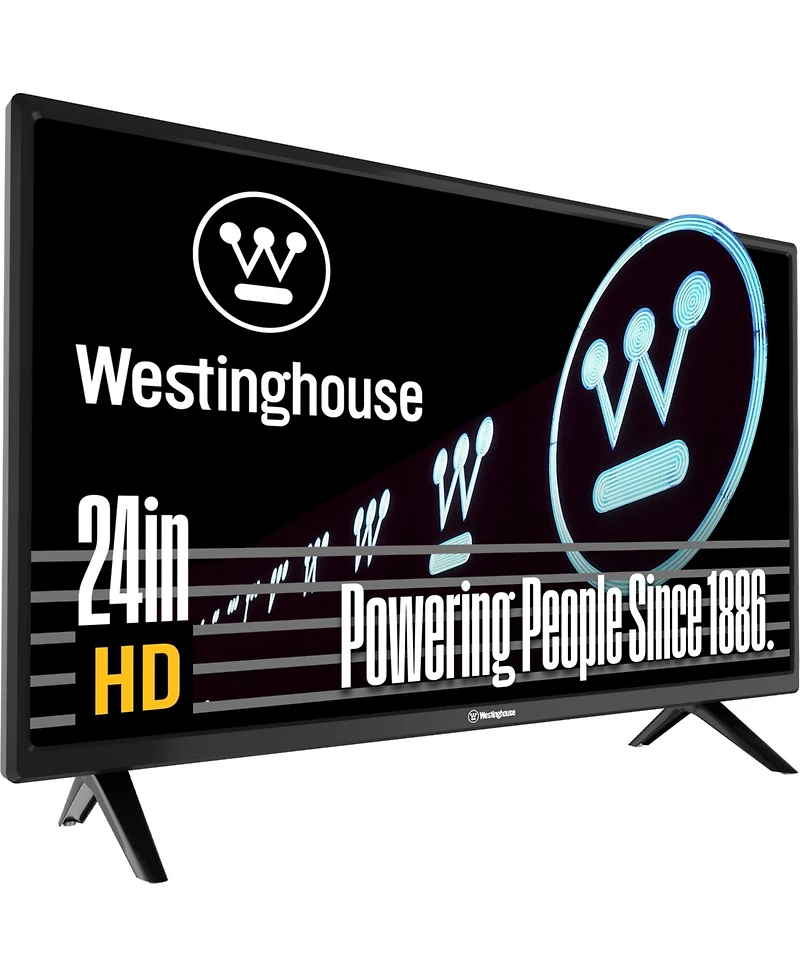 Westinghouse 24" Hd Led Non-Smart Tv – Flat Screen with Hdmi, Usb, Vga & V-Chip Parental Controls, Works with Fire Stick, Roku, Apple Tv